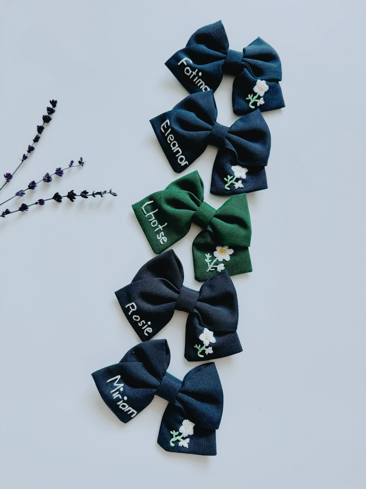 Personalised Back to school Hair Bows