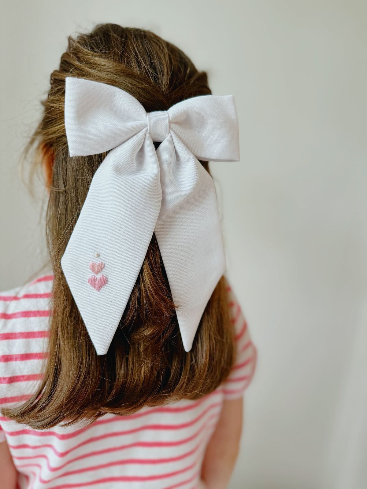 Herat Embroidered Long Tail Mummy&Me Bows