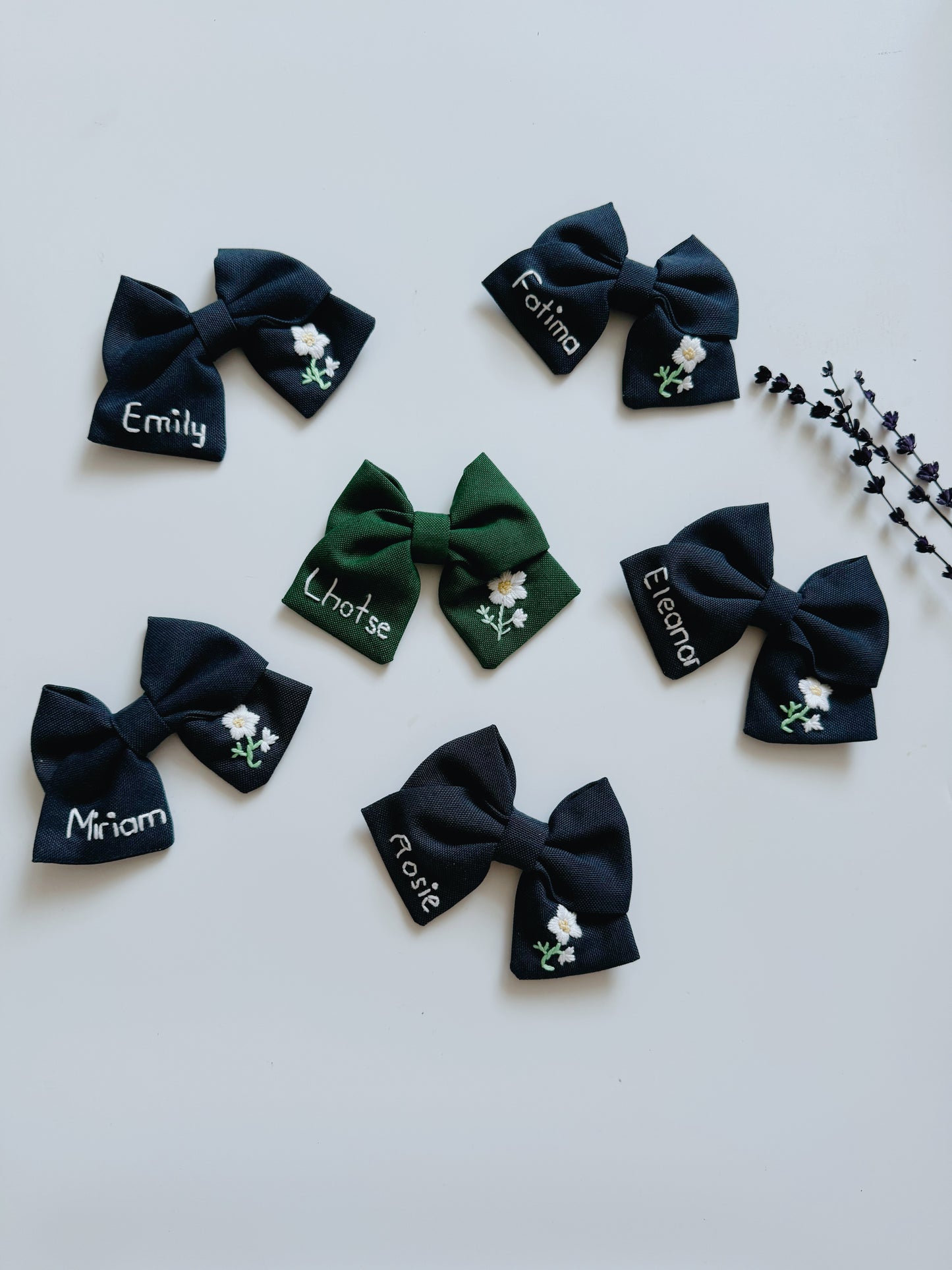 Personalised Back to school Hair Bows