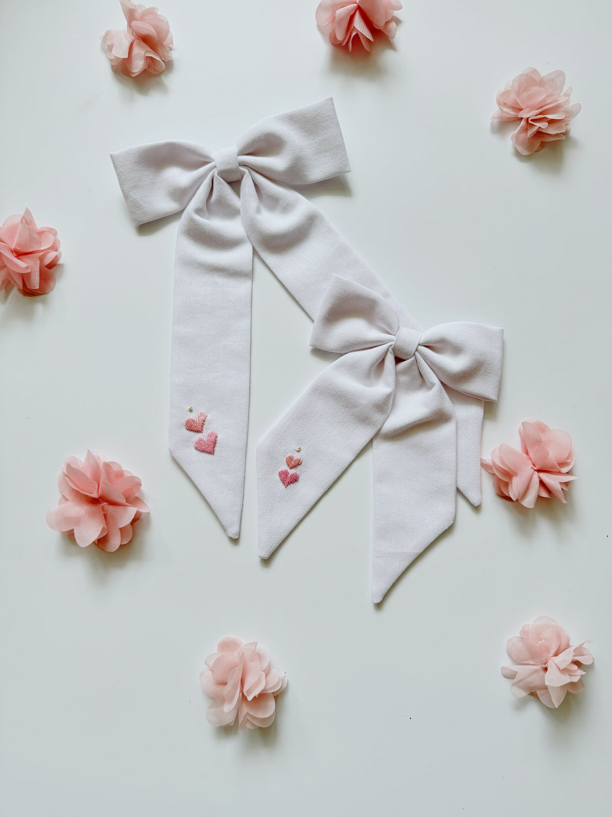 Herat Embroidered Long Tail Mummy&Me Bows